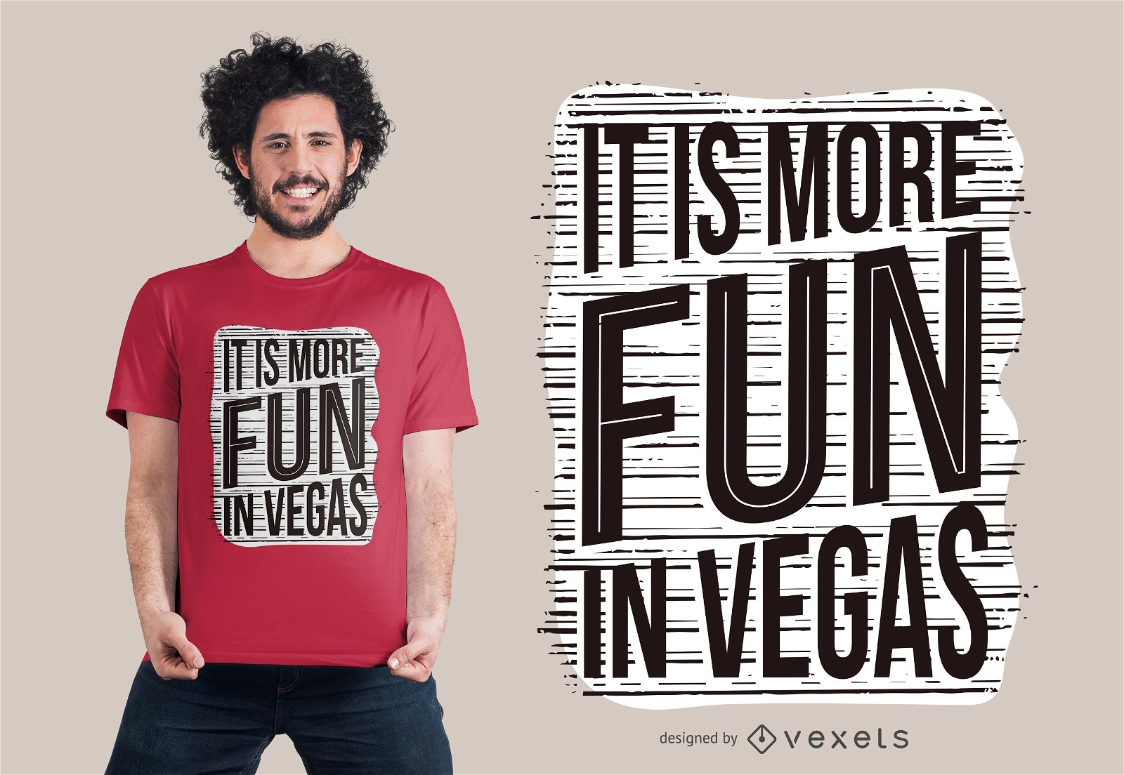 Design de camisetas divertidas em Vegas