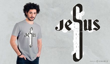 Jesus Cross T-shirt Design