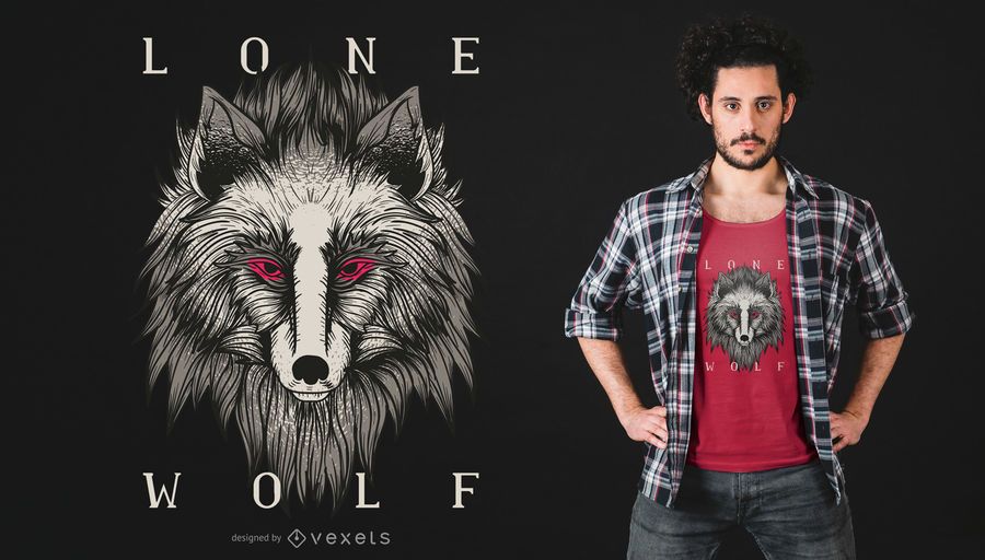 Lone Wolf T-shirt Design Lone Wolf T-shirt Design