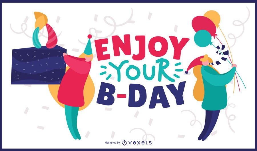 Aproveite o design do seu cartão de aniversário Aproveite o design do seu cartão de aniversário