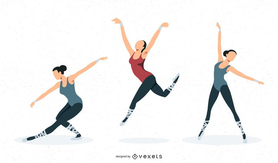 Vectorial ballet design Vectorial ballet design