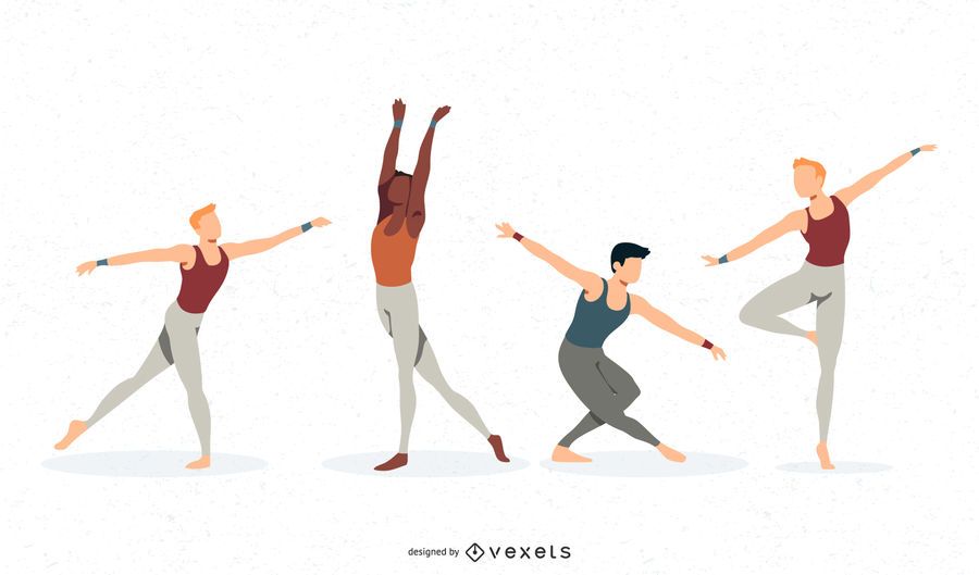Bailarín de ballet vectorial masculino. Bailarín de ballet vectorial masculino.