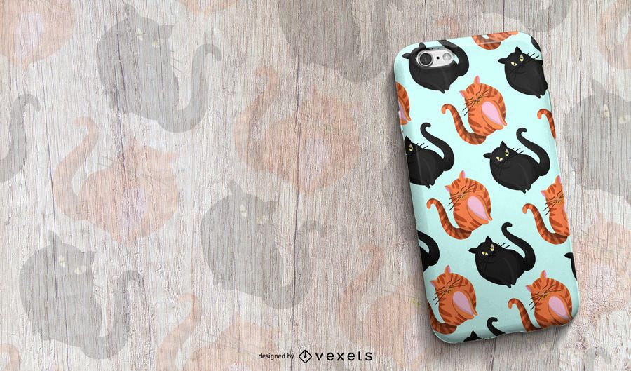 Design bonito gato padrão Design bonito gato padrão