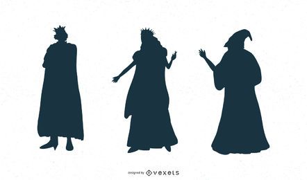 Conjunto de personagens de fantasia