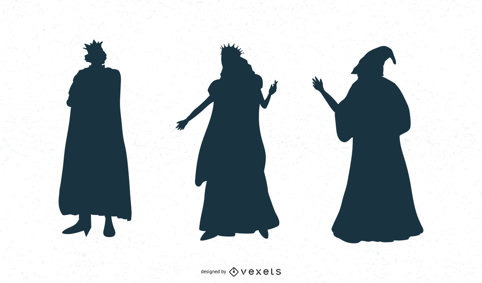 Fantasy Characters Silhouette Set