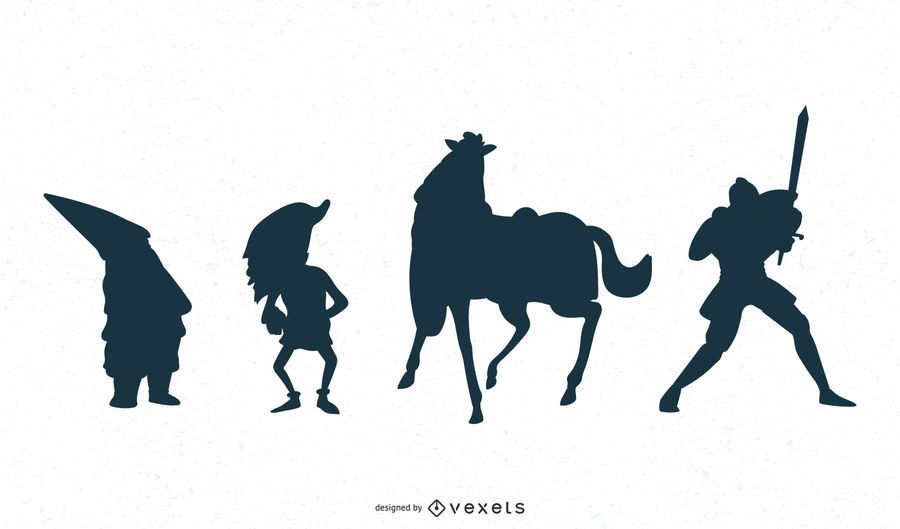 Fantasy Character Silhouette Design Fantasy Character Silhouette Design