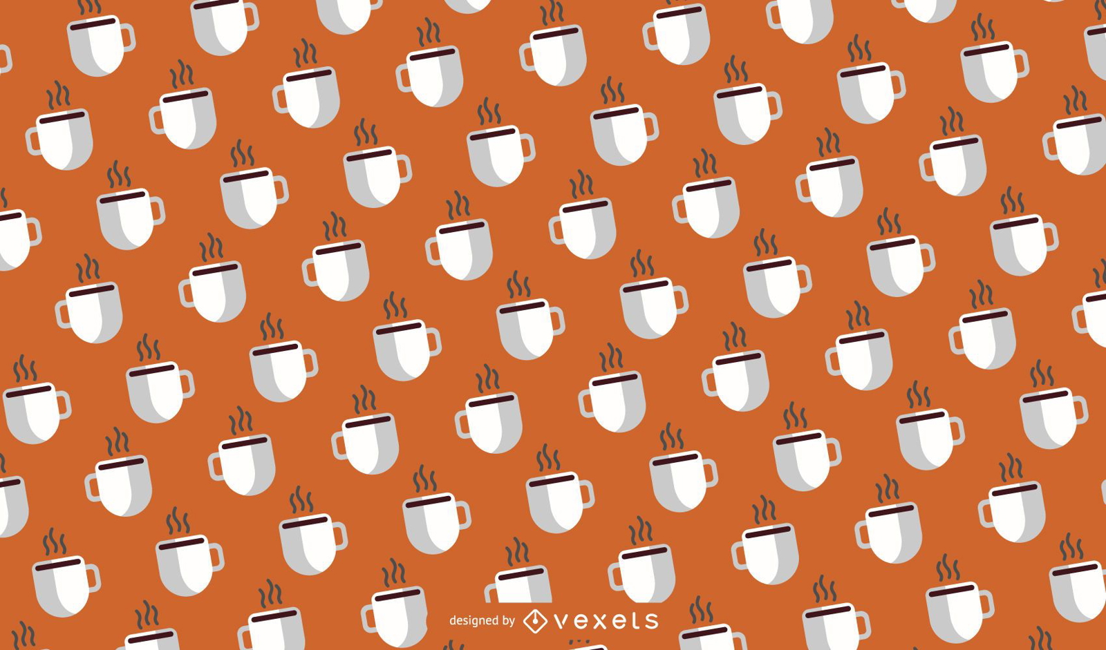 Coffee Mug Pattern Design 