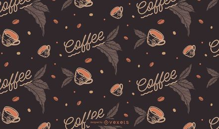 Kaffee nahtloses Muster
