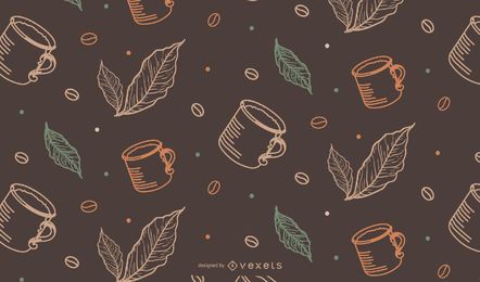 Coffee Mug Tileable Pattern 