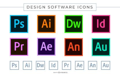 Iconos de software de Adobe Iconos de software de Adobe