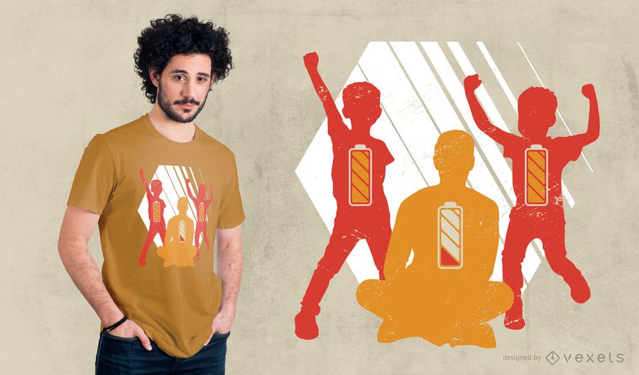 Low Battery Dad T-shirt Design Low Battery Dad T-shirt Design