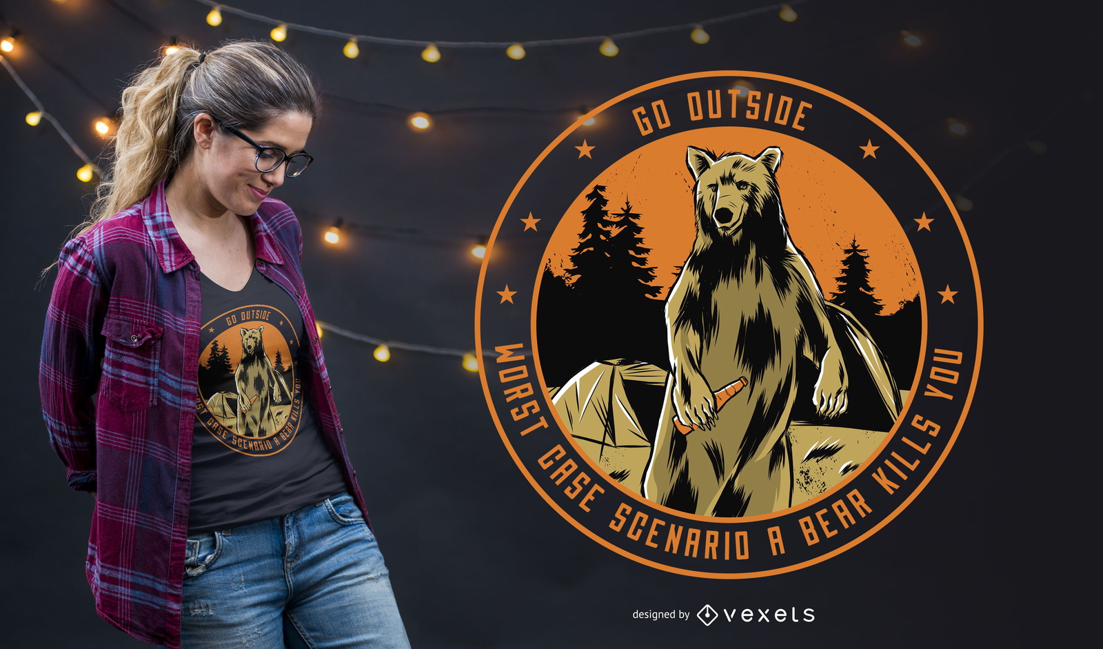 Go Outside T-shirt Design