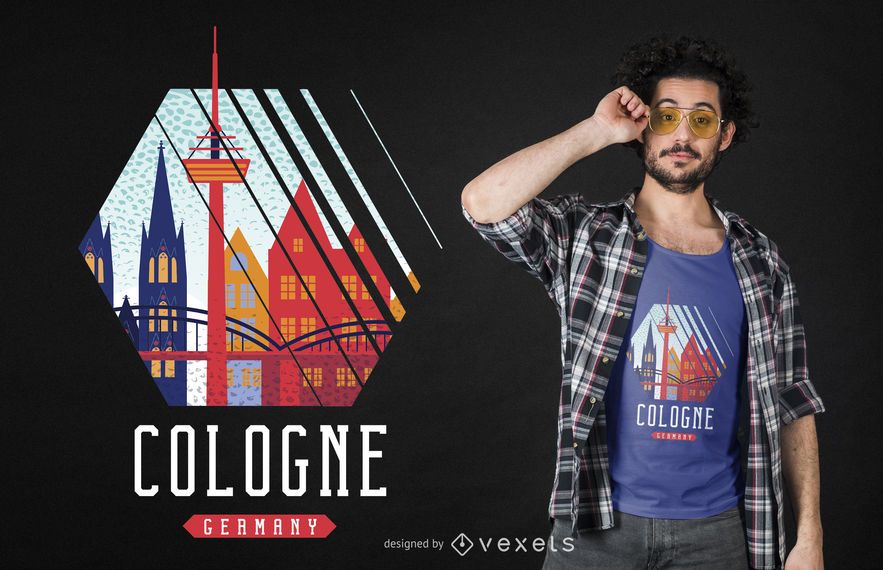 Diseño de camiseta de colonia Diseño de camiseta de colonia