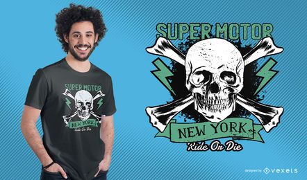 Diseño de camiseta Super Motor