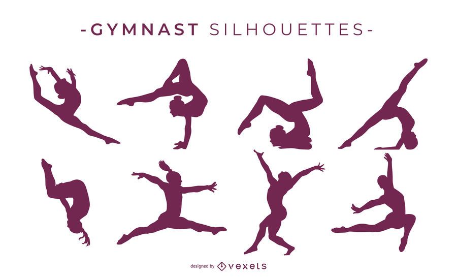 Gymnast Silhouette Collection Gymnast Silhouette Collection