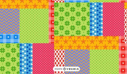 Patchwork Pattern Illustration Patchwork Pattern Illustration