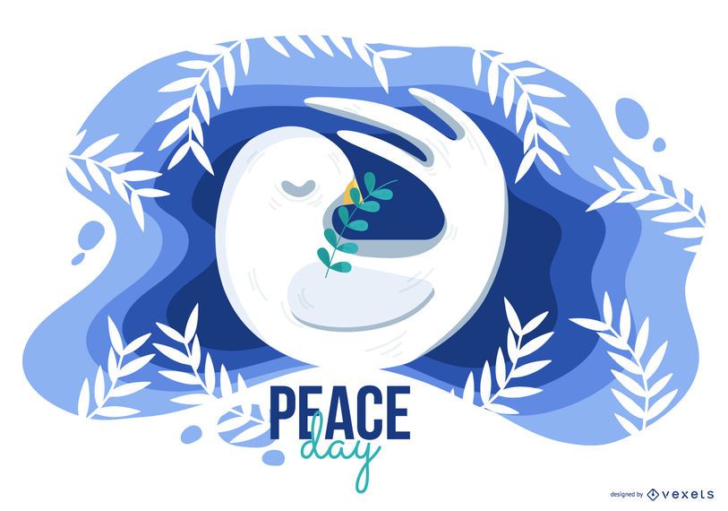 Ilustración del día de la paz Ilustración del día de la paz