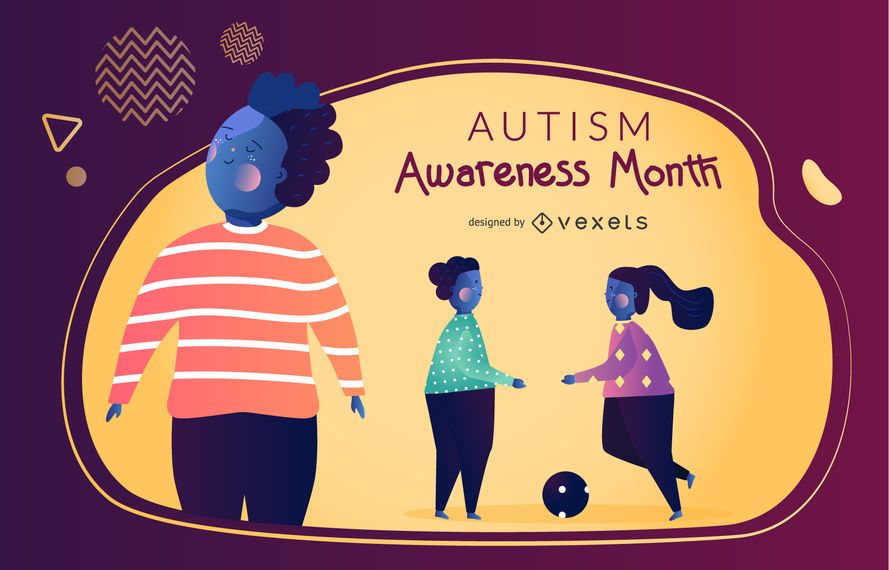 Autism Awareness Month Vector Graphic Autism Awareness Month Vector Graphic