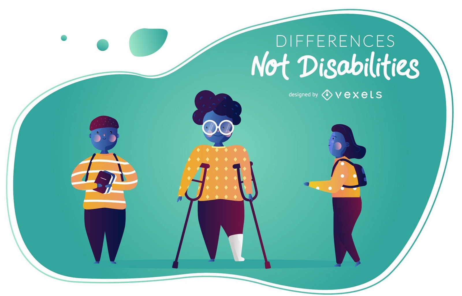 Disability Awareness Vector Set