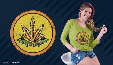 Weed Coin T-shirt Design