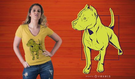 Design De T-shirt De Pé Pitbull Design De T-shirt De Pé Pitbull