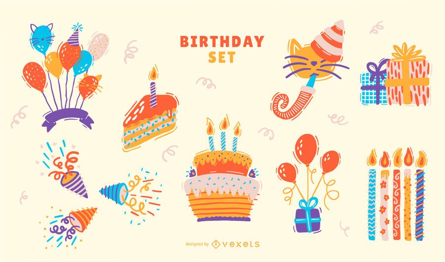 Birthday Elements Set Birthday Elements Set