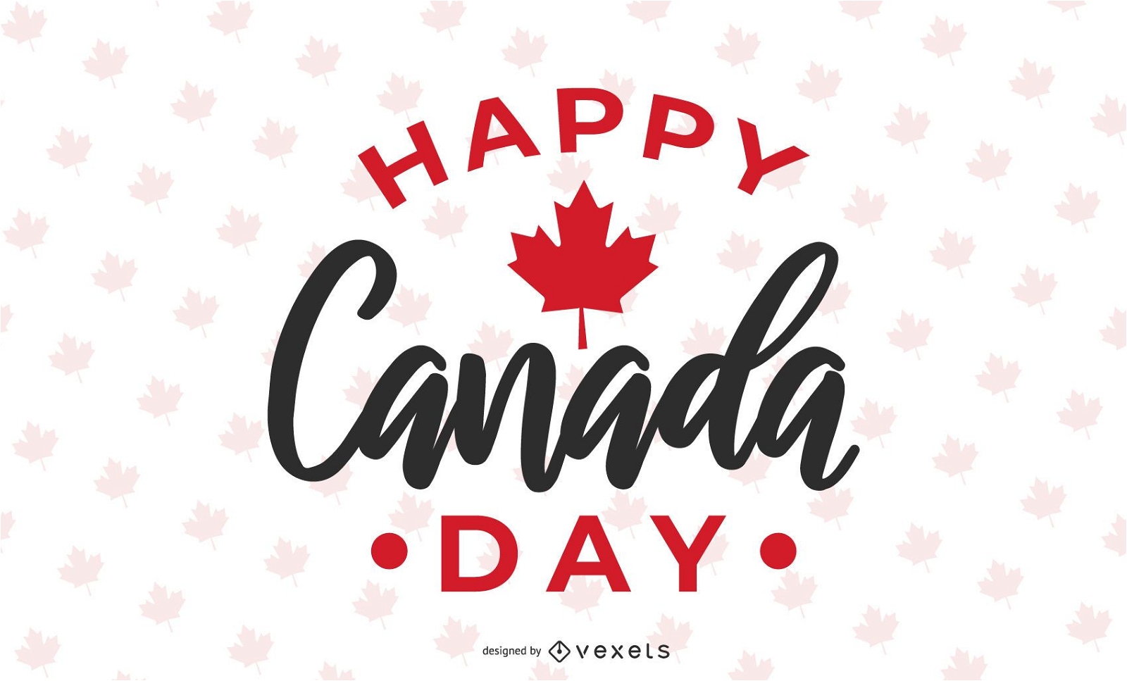 Happy Canada Day Design 