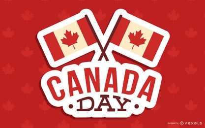 Kanada-Tages-Hintergrunddesign