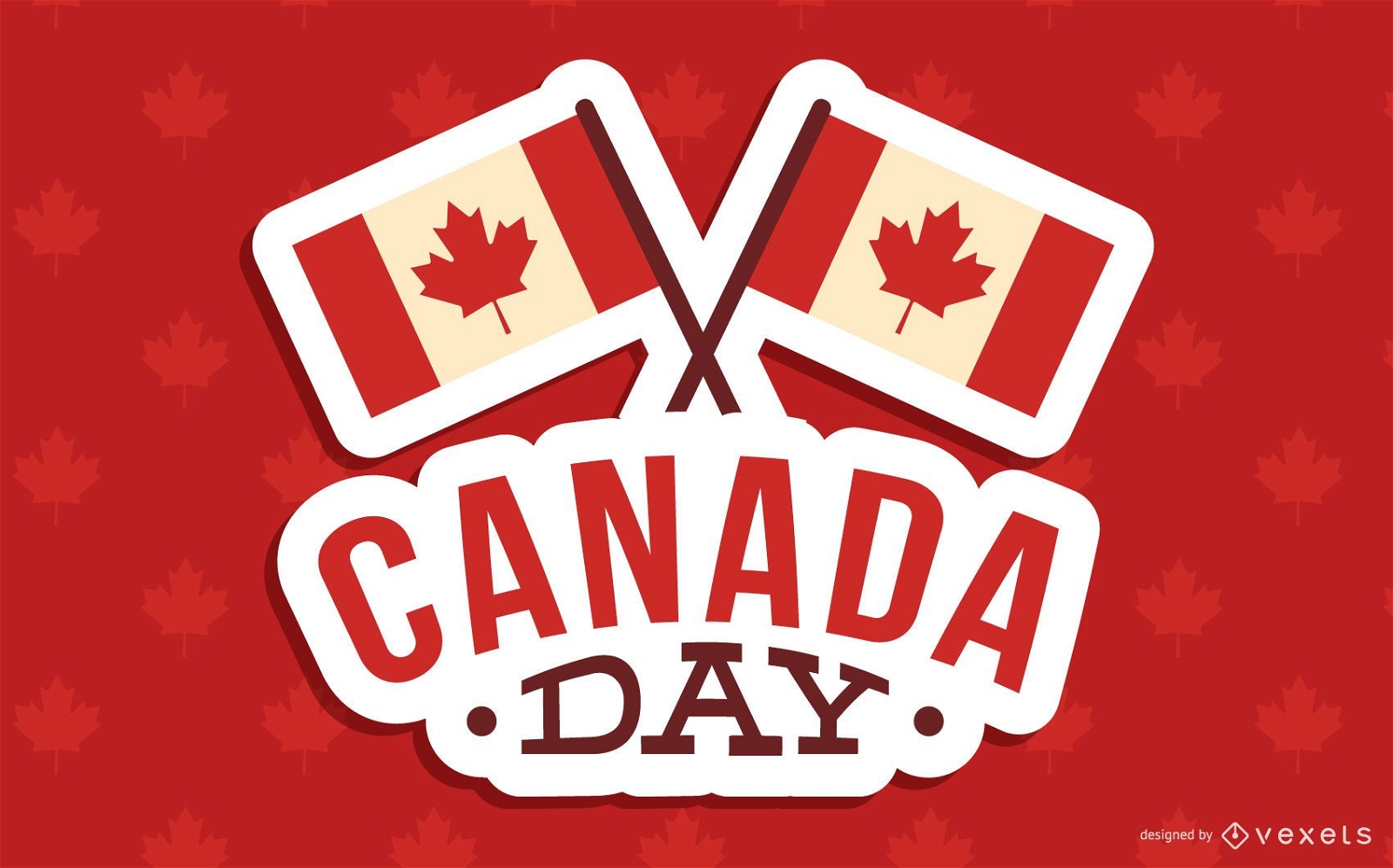 Canada Day Background Design 