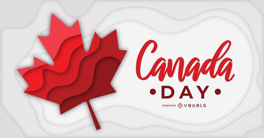 Bandera del día de Canadá Bandera del día de Canadá