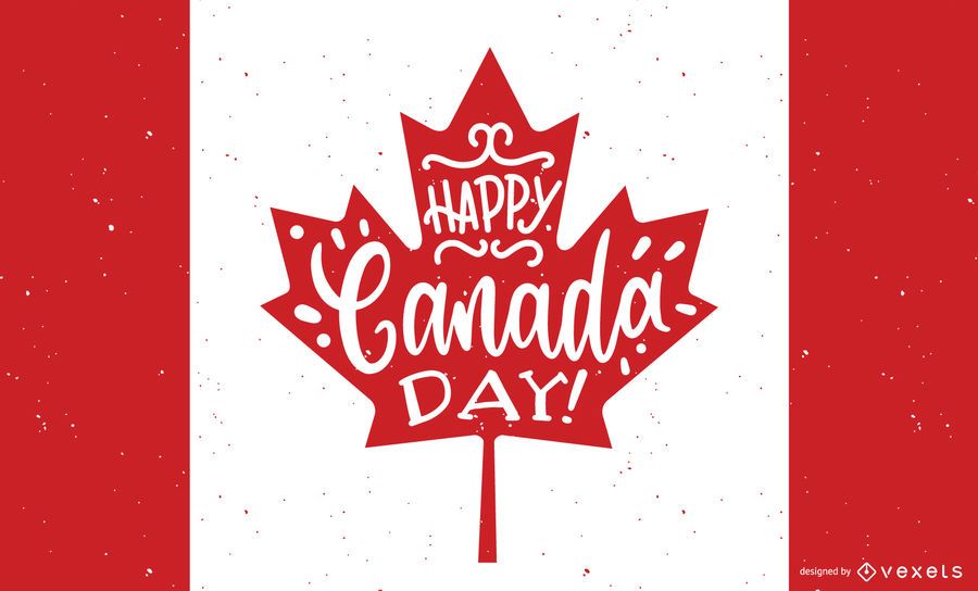 Feliz día de Canadá diseño de fondo Feliz día de Canadá diseño de fondo