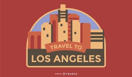 Distintivo de viagem para Los Angeles