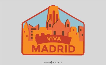 Vector de insignia de Viva Madrid