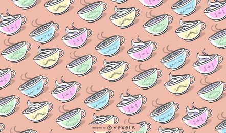 colorful coffee mugs pattern colorful coffee mugs pattern