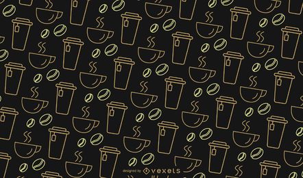 Simple coffee pattern Simple coffee pattern