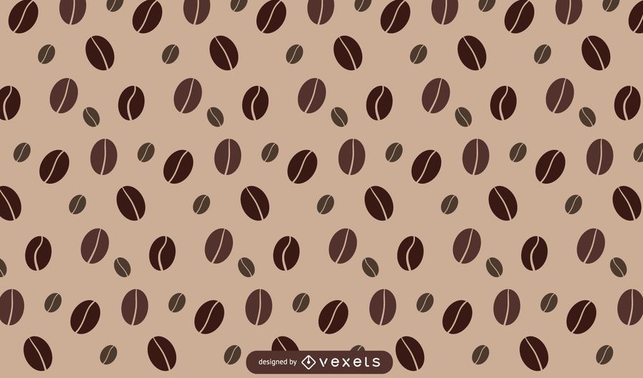 Coffee bean pattern design Coffee bean pattern design