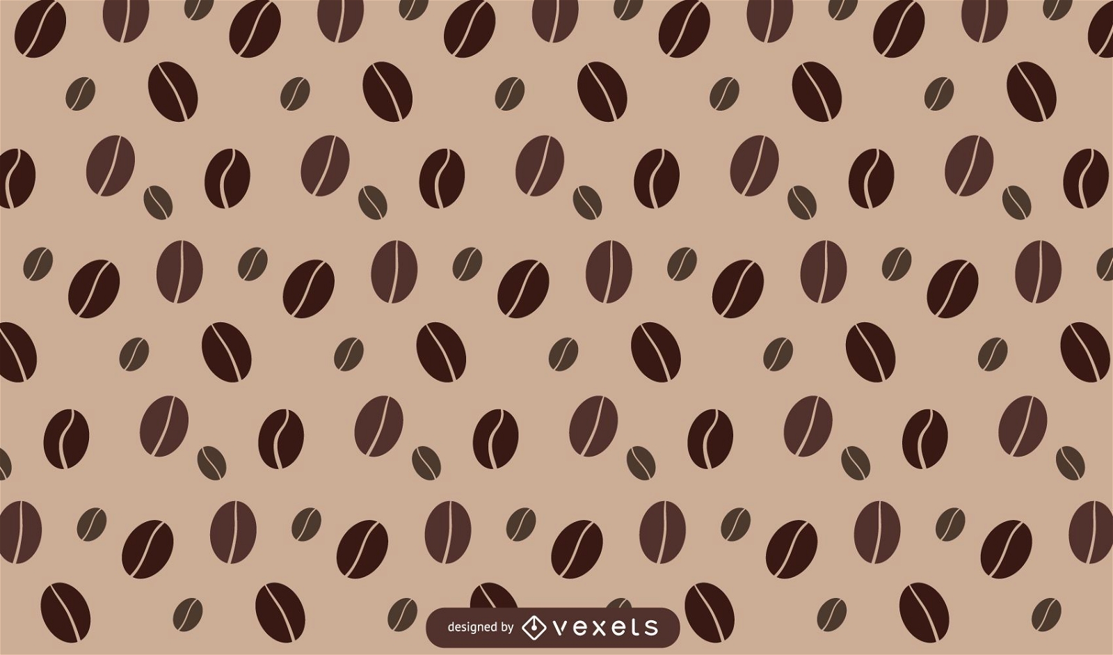Coffee bean pattern design