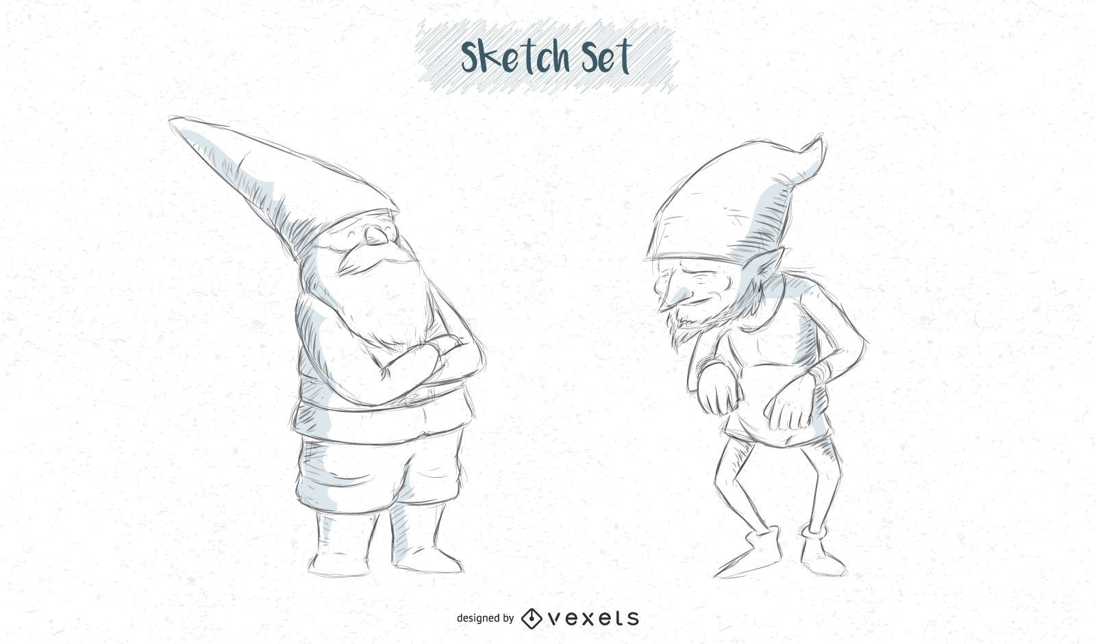 Gnome Sketch Set Designs