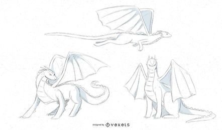 dragon sketch designs