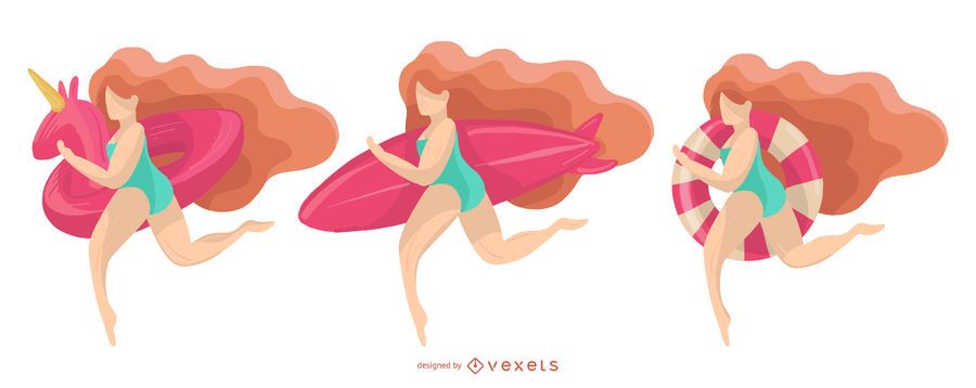 beach girl design beach girl design