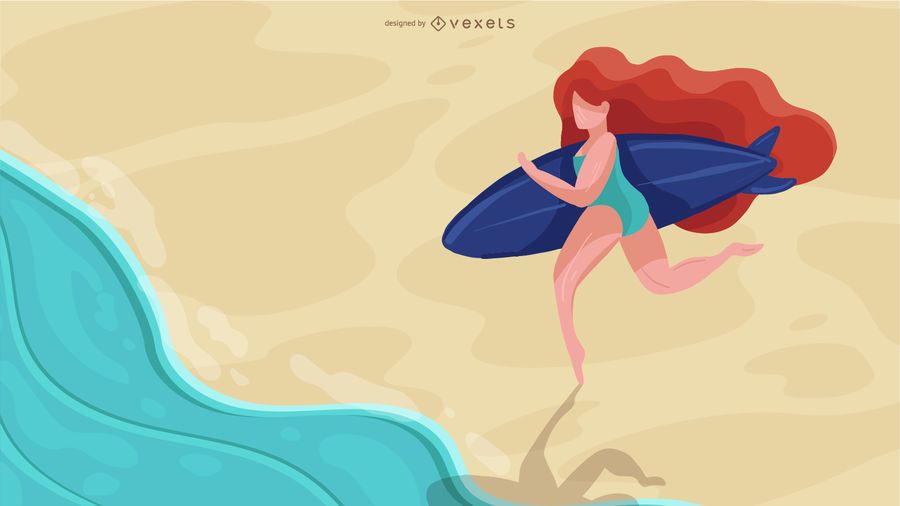 Design de garota surfista Design de garota surfista