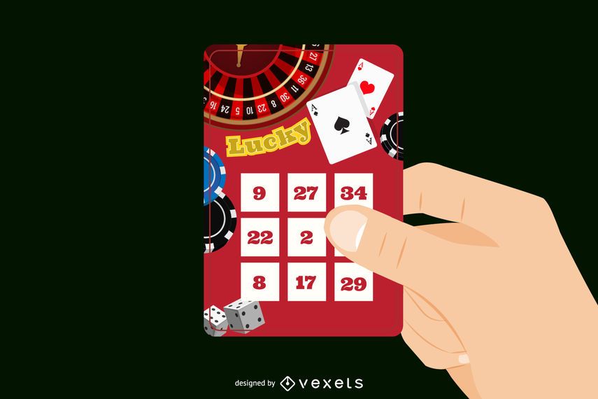 Ilustração de bilhete de loteria Ilustração de bilhete de loteria