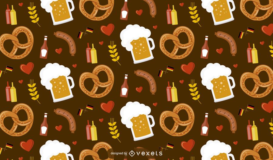 Oktoberfest Food Pattern Oktoberfest Food Pattern