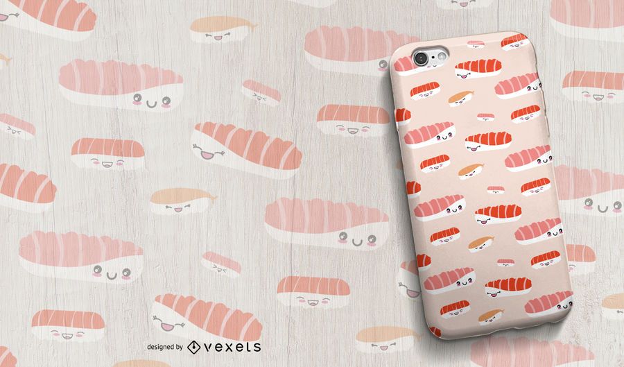 Otoro Sushi Seamless Pattern Otoro Sushi Seamless Pattern