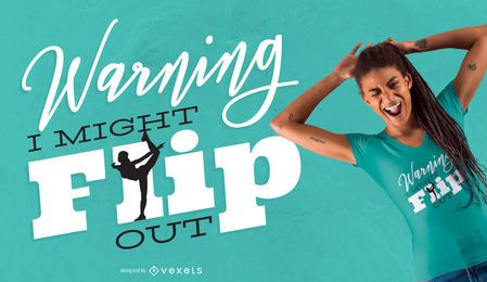 Diseño de camiseta de tirón de gimnasta. Diseño de camiseta de tirón de gimnasta.