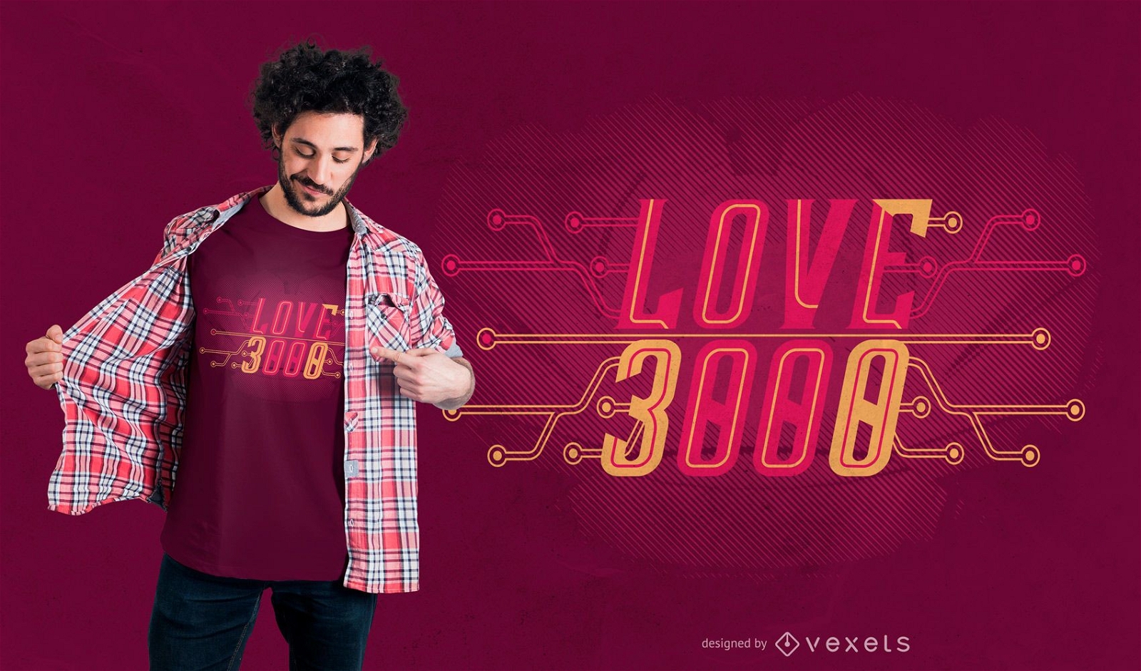 Love you 3000 t-shirt design