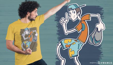 Diseño de camiseta de chico silencioso Diseño de camiseta de chico silencioso