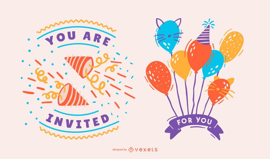Happy birthday badge set Happy birthday badge set