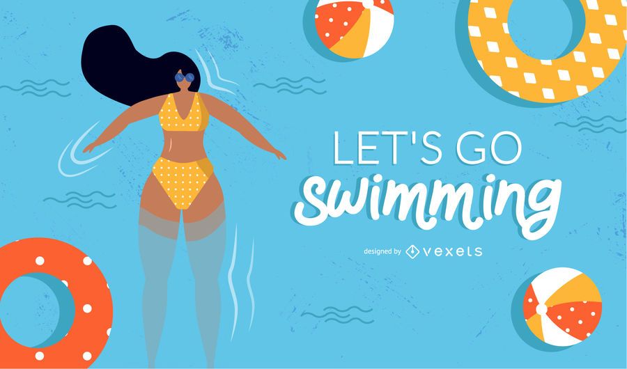 Schwimmen Mädchen Design Schwimmen Mädchen Design