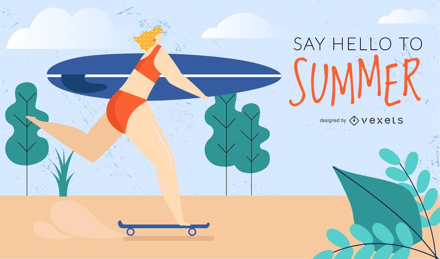 design de garota surfista skatista design de garota surfista skatista